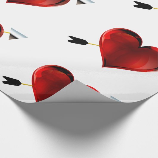 Hört mit Chrome-Pfeilen-Papier Geschenkpapier (Ecke)