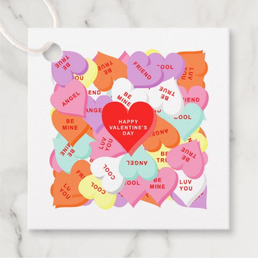 Hört mit euren Redewendungen Valentinstag Geschenk Geschenkanhänger (Vorderseite)