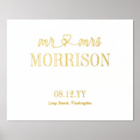 Hört Mr. & Mrs. Last Name Wedding Date