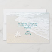 Hört nicht auf Christliche Grußkarte Einladung (Rückseite)