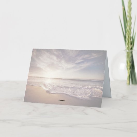 Hört nicht bedrängt Peace Scripture Card Karte (Rückseite)