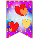 Hört Pattern Cartoon nur verheiratet Banner (Erste Fahne)