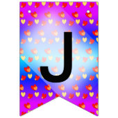 Hört Pattern Cartoon nur verheiratet Banner (Dritte Fahne)