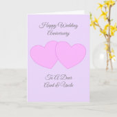 Hört Personalisierte Tante Onkel Hochzeit Jahresta Karte (Gelbe Blume)