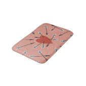 Hört Pfeile handgefertigt. Badematte (Schrägansicht)