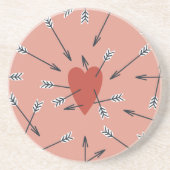 Hört Pfeile handgefertigt. Getränkeuntersetzer (Vorne)