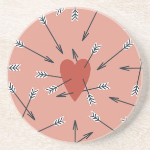 Hört Pfeile handgefertigt. Getränkeuntersetzer