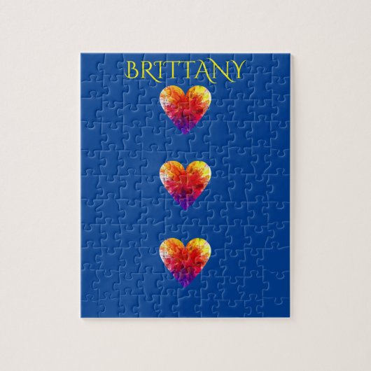 Hört Rätsel mit personalisiertem Namen. Puzzle (Vertikal)