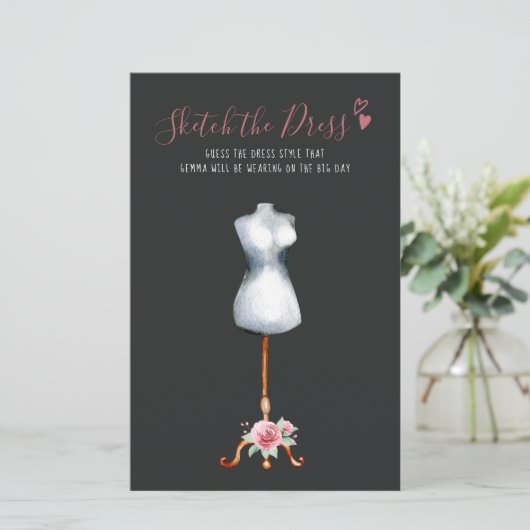 Hört Rose Entwerfen des Dress Brautparty Games (Stehend Vorderseite)