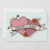 Hört Save the Date Hochzeit Einladung (Vorderseite)