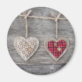 Hört über einem Holztisch Magnet (Vorne)