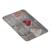 Hört über einem Holztisch Magnet (Rechte Seite)