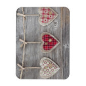 Hört über einem Holztisch Magnet (Vertikal)