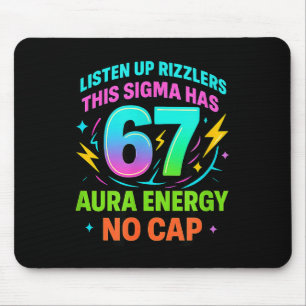 Hört zu, Rizzlers, dieses Sigma hat 67 Aura-Energi Mousepad