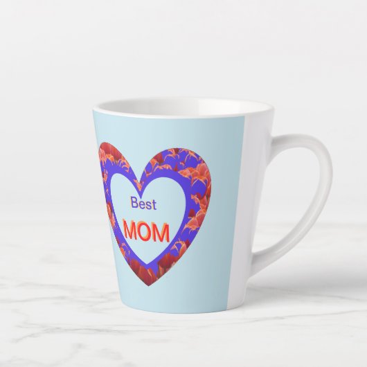 Hört zu. Text BEST MAMA Latte Tasse (Rechts)