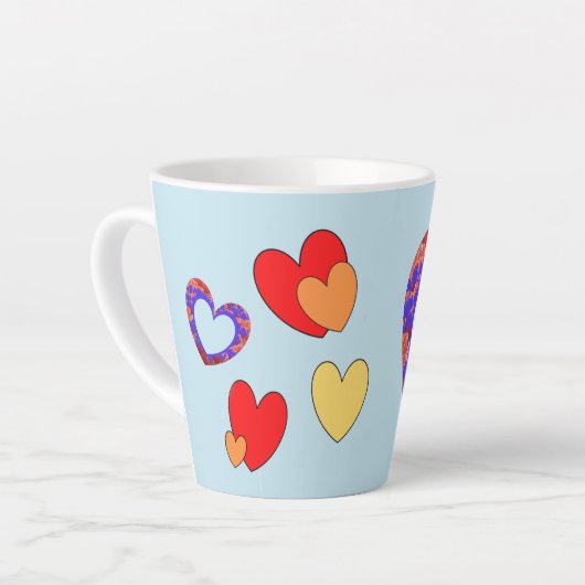 Hört zu. Text BEST VATER Latte Tasse (Linke Ecke)