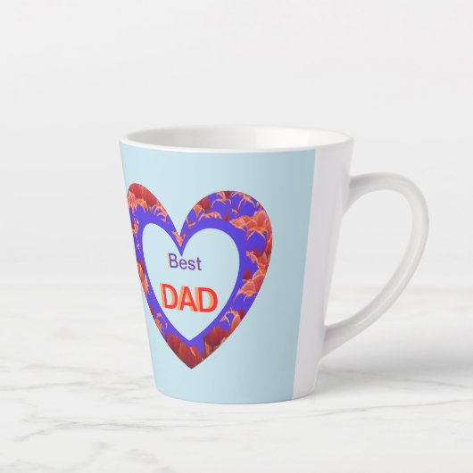 Hört zu. Text BEST VATER Latte Tasse (Rechts)