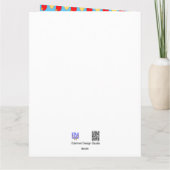 Hört zu. Textgrüßkarte Karte (Rückseite)