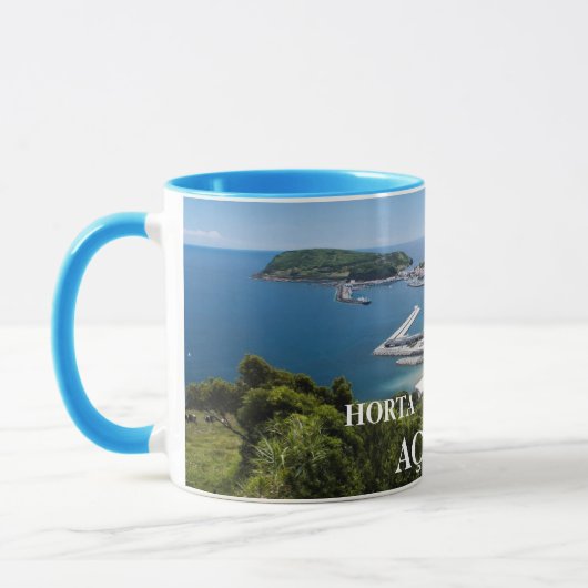 Horta Faial Panorama Tasse (Links)