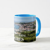 Horta Faial Panorama Tasse (VorderseiteRechts)