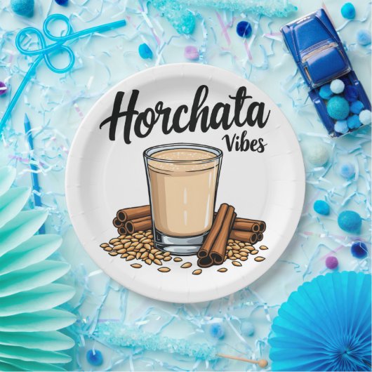 Hortacha Vibes Spanish Mexican Drink Lovers Pappteller (Party)