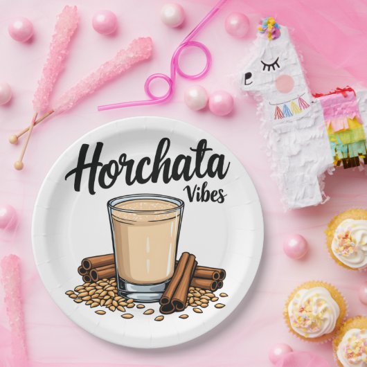 Hortacha Vibes Spanish Mexican Drink Lovers Pappteller (Party)