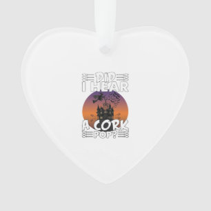 Hörte Korken knallen Halloween Spukhaus Korkenzieh Ornament