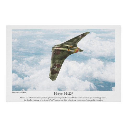 Horten Ho229 Poster (Vorderseite)