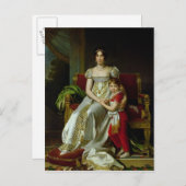Hortense de Beauharnais und ihr Sohn Postkarte (Vorne/Hinten)