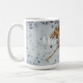 Hortensia-Blume auf dem Schnee Kaffeetasse (Links)