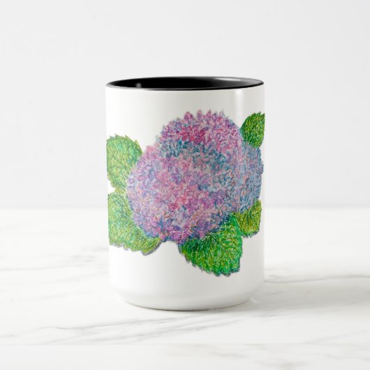Hortensia Blume Tasse (Zentrum)