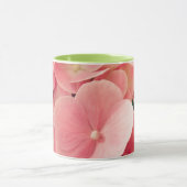 Hortensia Hydrangea rosa pastellfarbene Blume Tasse (Zentrum)