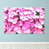 Hortensia Pink Petals Artistic Abstrakt Leinwanddruck (Insitu (Holzboden))