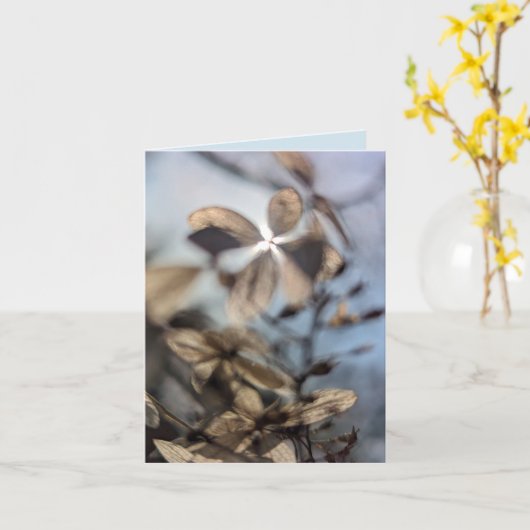 Hortensie Abstract Karte (Gelbe Blume)
