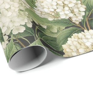 Hortensie Aquarell Blumen Boho Retro-Blumen Geschenkpapier