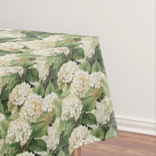 Hortensie Aquarell Blumen Boho Retro-Blumen Tischdecke
