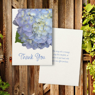 Hortensie Blaue Blume Dankeschön Nachricht Einladung