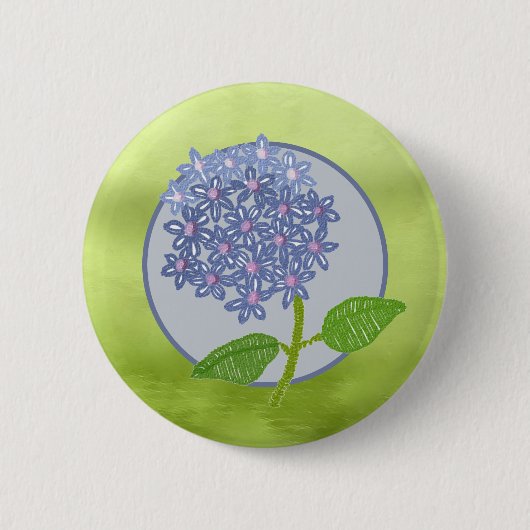 Hortensie Button (Vorderseite)