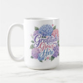 Hortensie: Dankbarkeit wächst hier Kaffeetasse (Links)