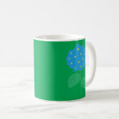 Hortensie Kaffeetasse (VorderseiteRechts)