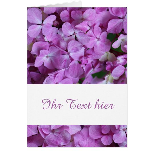 hortensie karte