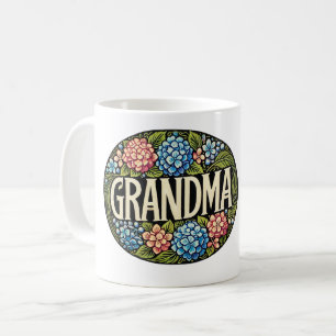 Hortensie Oma Kaffeetasse