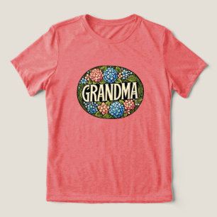 Hortensie Oma Tri-Blend Shirt