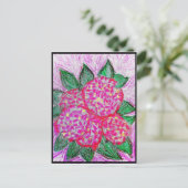 Hortensie Postkarte (Stehend Vorderseite)