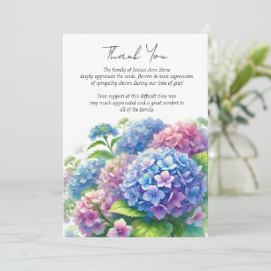 Hortensie Sympathie Florale Beerdigung Danke Einladung