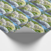 Hortensien-Blumen Geschenkpapier Geschenkverpackun (Ecke)