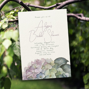 Hortensien-Blumen-Shower-Einladungen im Vintage-St Einladung