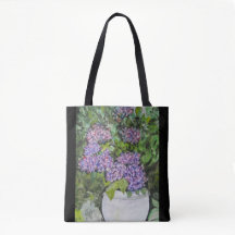 Hortensien-Blumen-Tasche