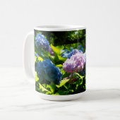 Hortensien-Blumengarten-Tasse Kaffeetasse (Vorderseite Links)