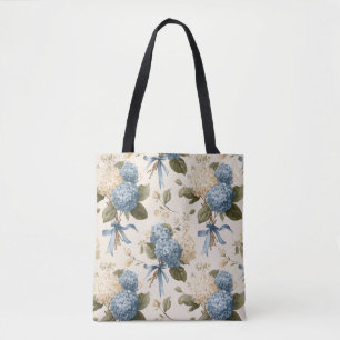 Hortensien-Blumenstrauß-Muster im Vintage-Stil Tasche